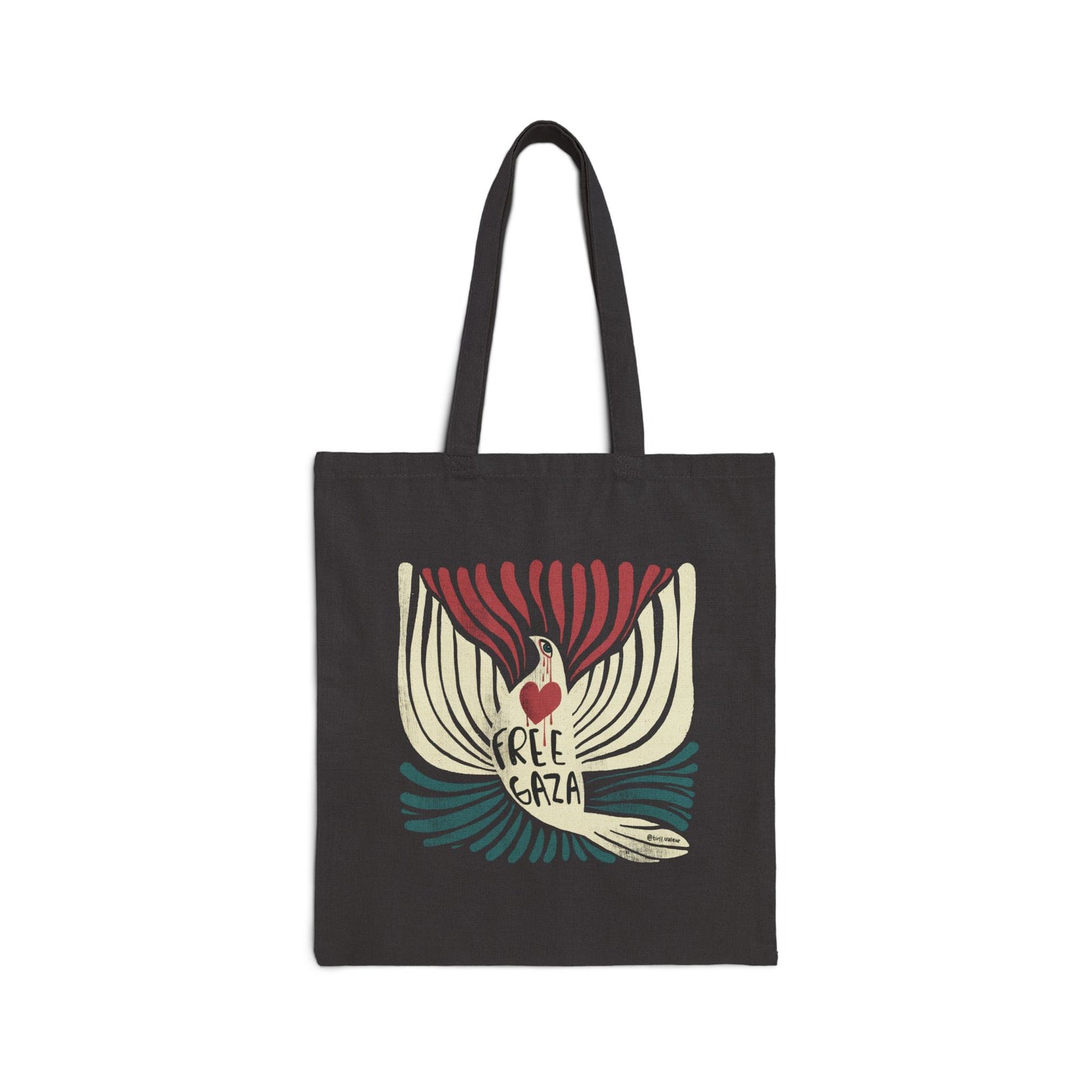 Artist Tiril Valeur For Palestine | 100% Of Profits Donated | Free Gaza Canvas Tote