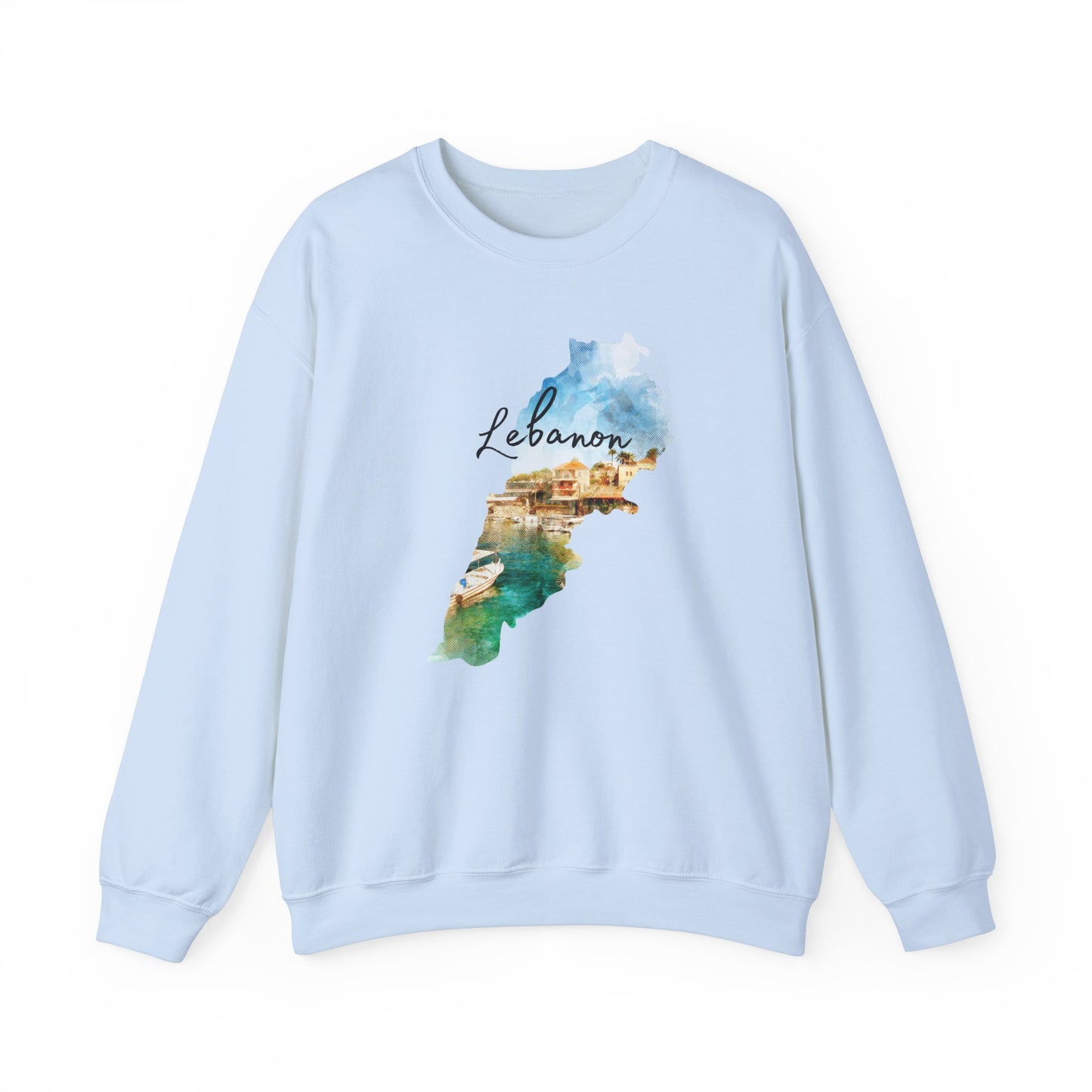 Adult | Lebanon Map Design | Crewneck Sweatshirt