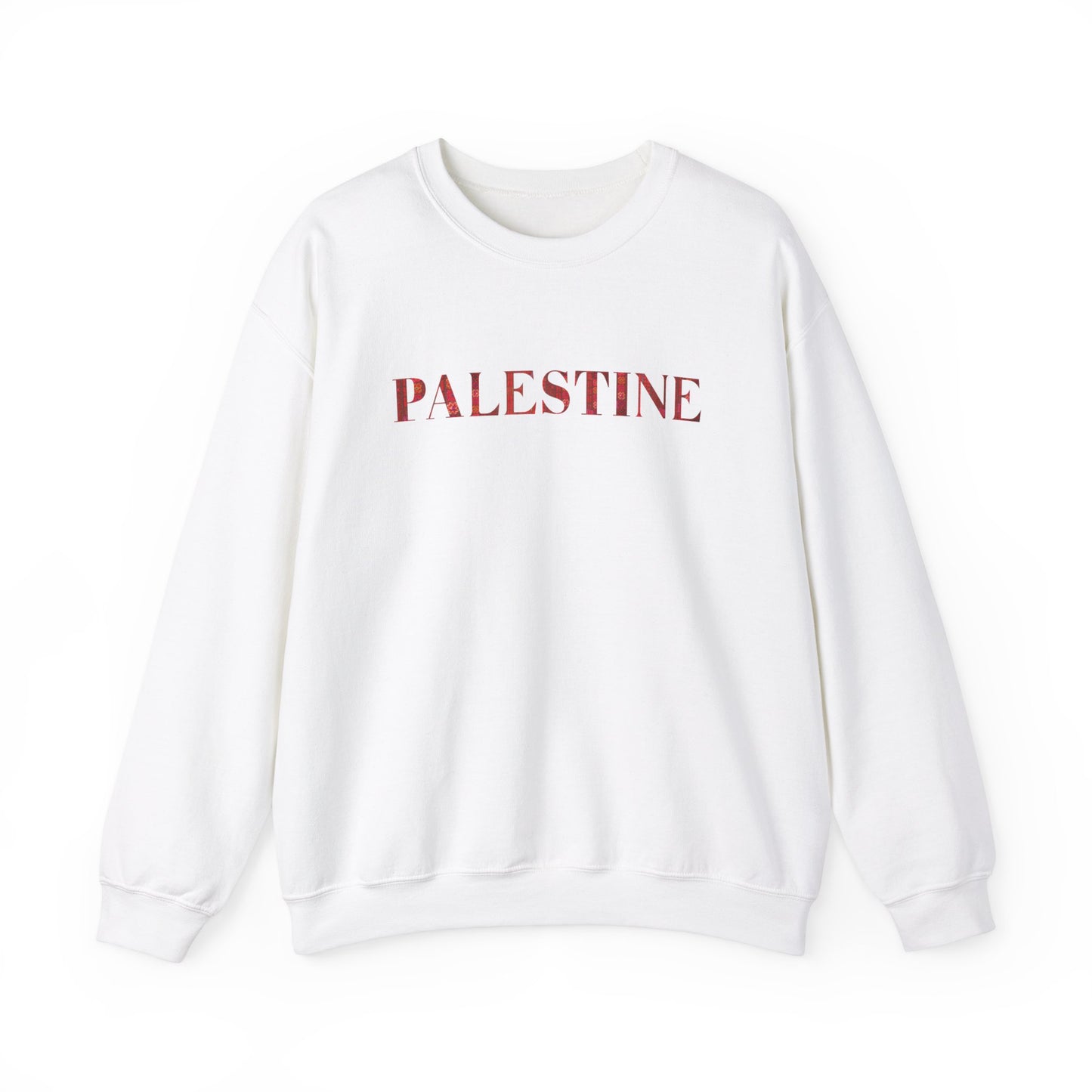 Adult | Front & Back | Palestine & Tatreez Design | Crewneck Sweatshirt