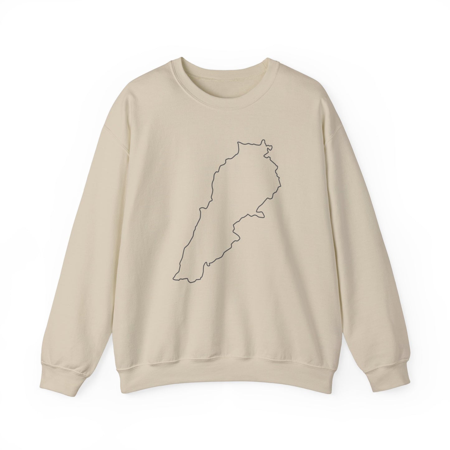 Adult | Minimalistic Lebanon Map | Crewneck Sweatshirt