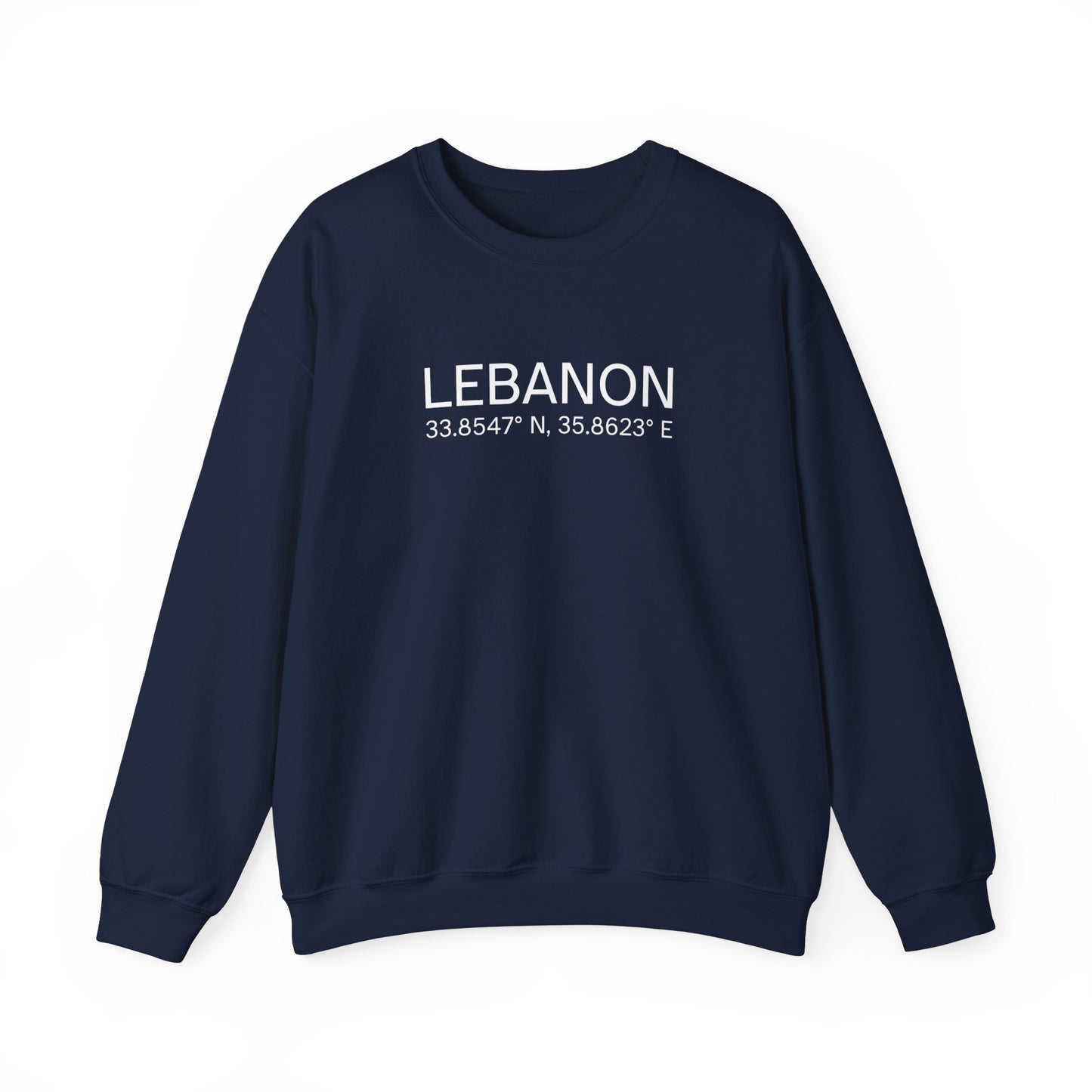 Adult | Lebanon Coordinates | Crewneck Sweatshirt