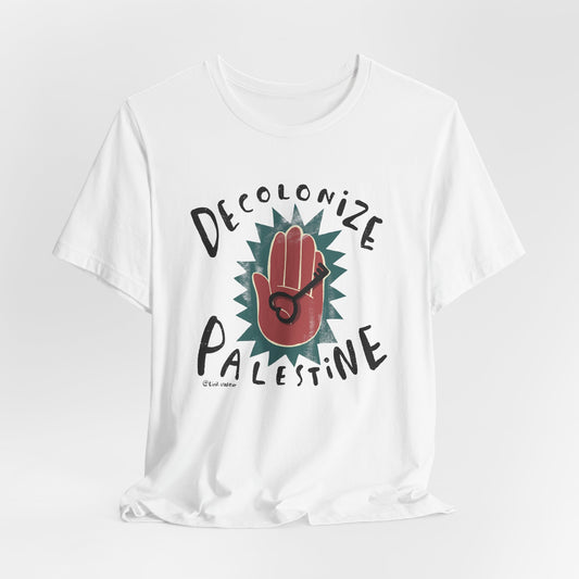 Artist Tiril Valeur For Palestine | 100% Of Profits Donated | Decolonize Palestine | Short Sleeve Tee