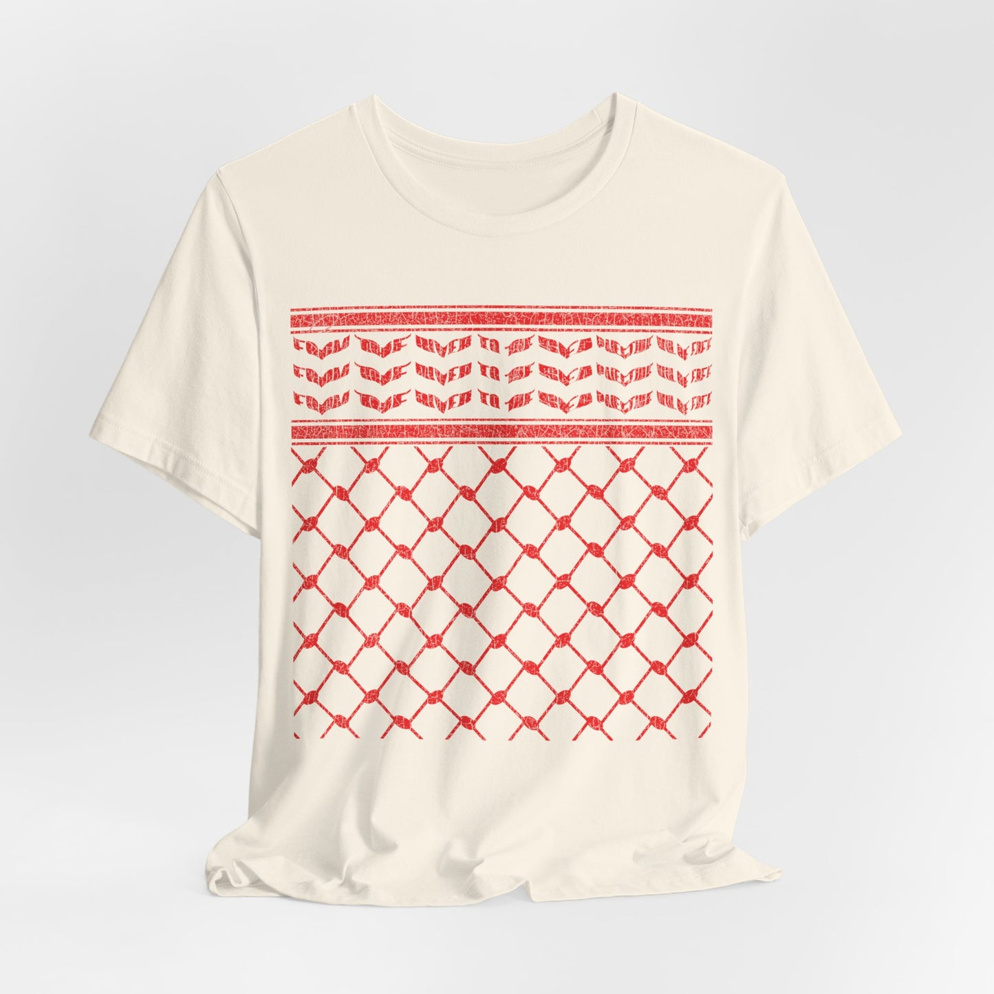 Adult | From The River To The Sea | Keffiyeh Design | Short Sleeve Tee