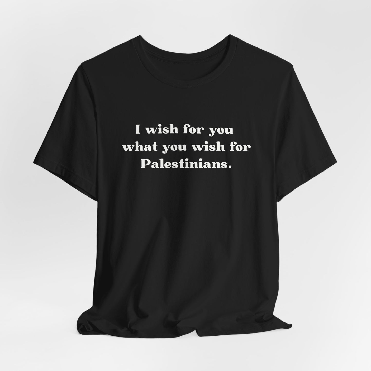 Adult | I Wish For You What You Wish For Palestinians | Short Sleeve Tee