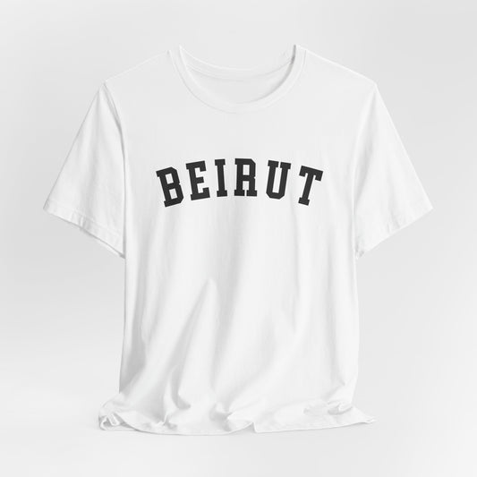 Adult | Beirut Varsity Letters | Short Sleeve Tee