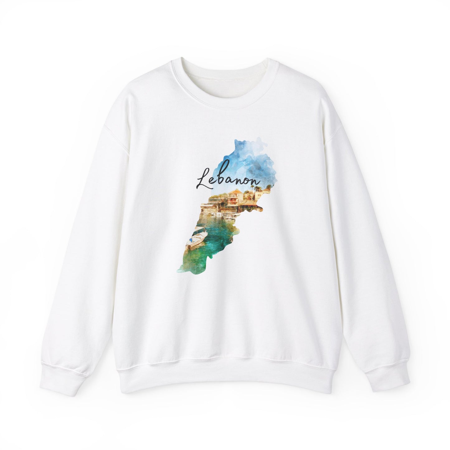 Adult | Lebanon Map Design | Crewneck Sweatshirt