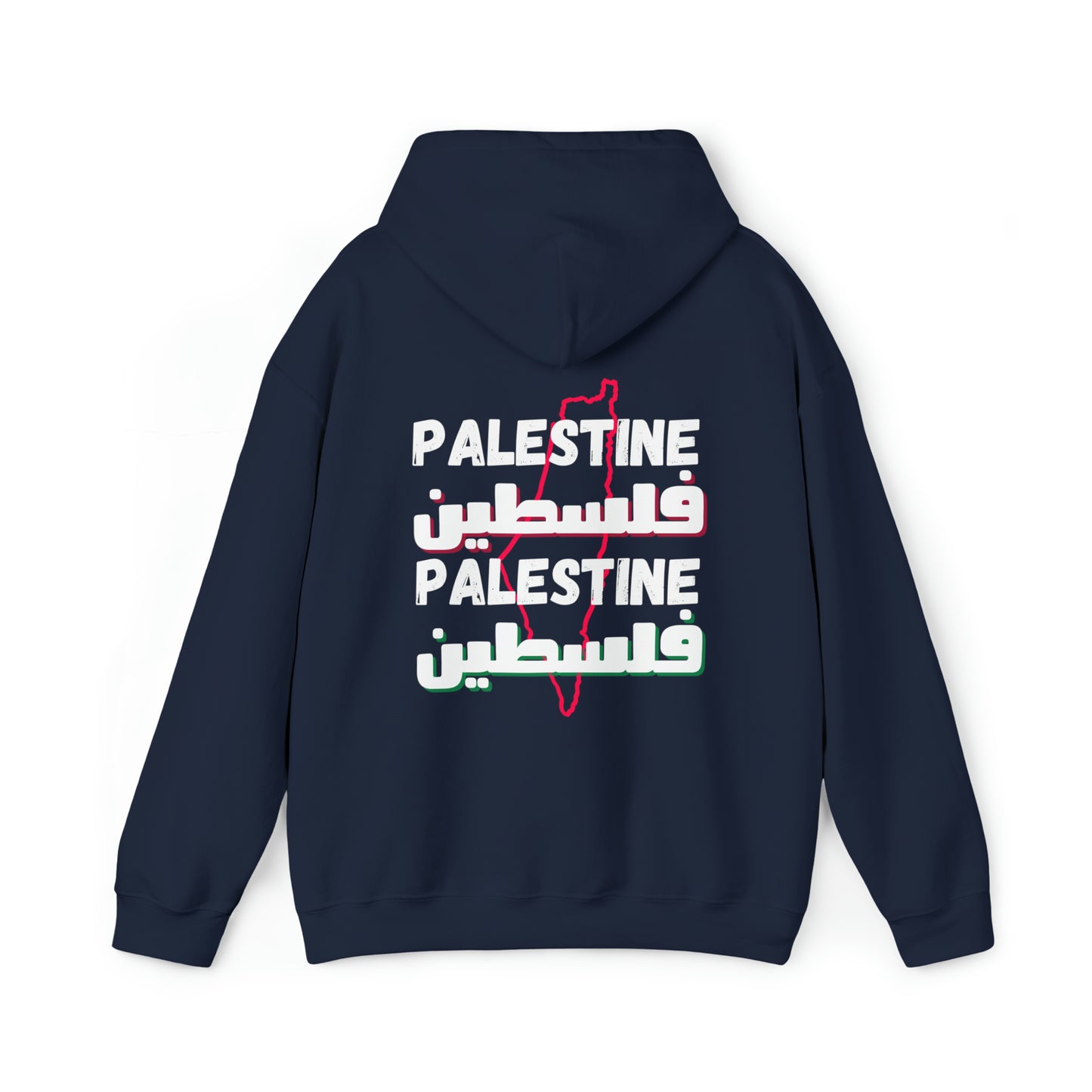 Adult | Front & Back | Palestine Map Hoodie |