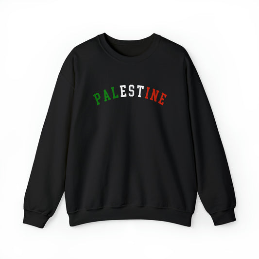 Adult | Palestine | Varsity Letters | Crewneck Sweatshirt