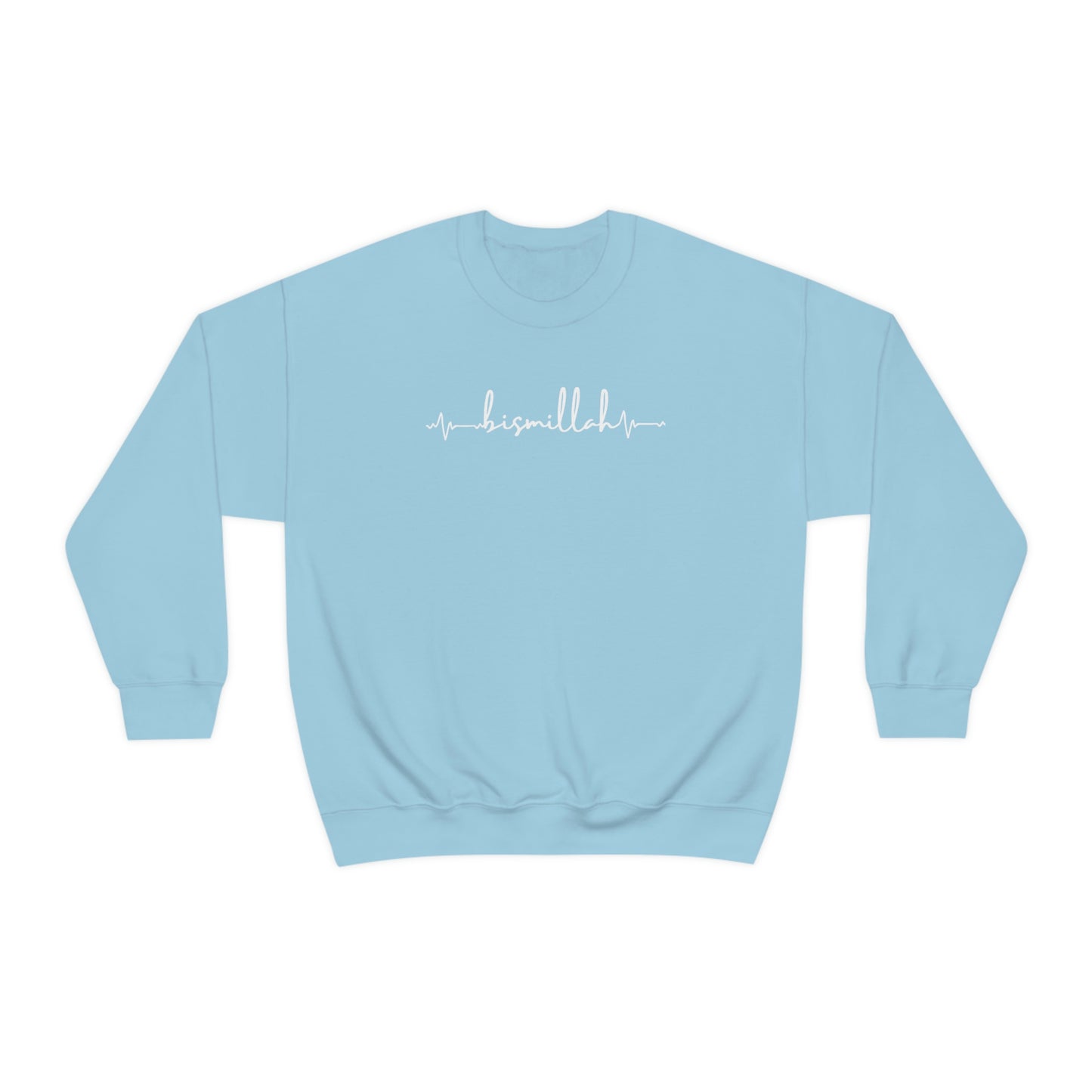 Adult | Bismillah Heartbeat Design | Crewneck Sweatshirt